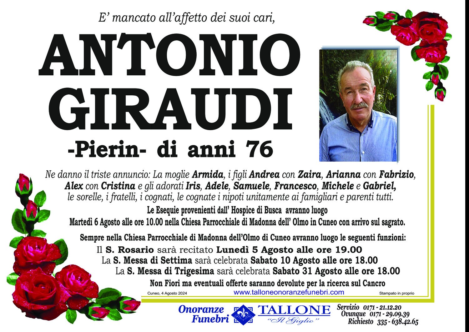 Antonio Giraudi<small class='fs-20'><br/>- Pierin -</small>